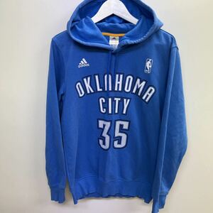 【オススメ】adidas NBA OKLAHOMA CITY DURANT35 裏起毛パーカー　サイズM