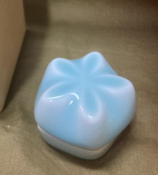 香合 伊万里焼 桔梗型青磁香合 小笠原長春 762