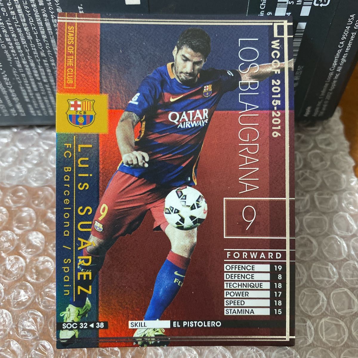 大特価!! Soccer Panini ルイス 直筆サインカード 15枚限定 スアレス