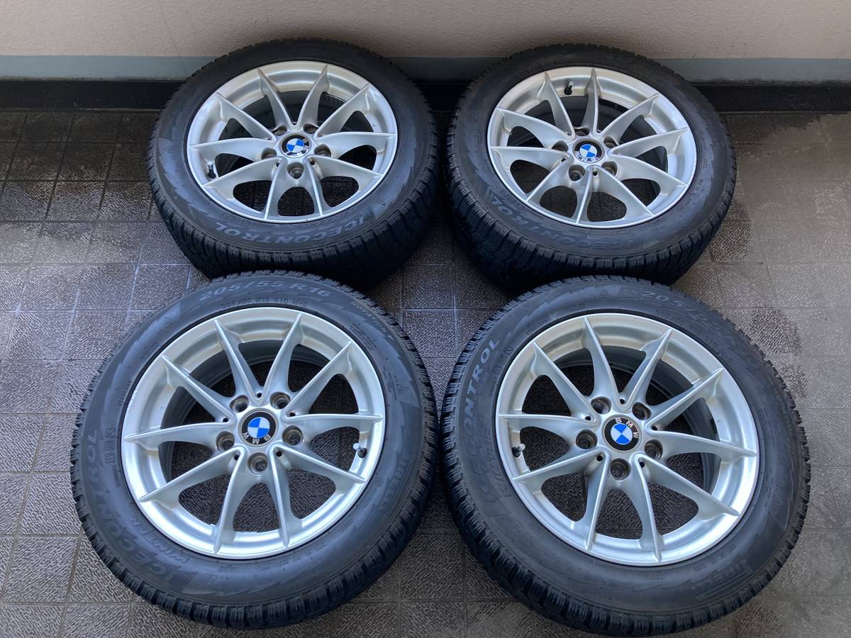 フラワーオブライフ 即使用可_BMW純正16 inPCD120_スタッドレス4本
