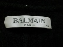 BALMAIN　バルマン　ニット　カシミヤ１００％　コート　ブラック　４４　大きいサイズ_画像4