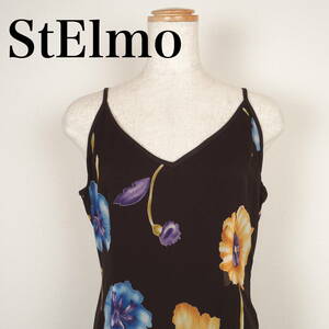 L0283*StElmo*サントエルモ*レディースワンピース*サイズ11AR*茶×花*