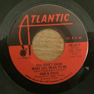 Sam & Dave/You Don't Know What You Mean to Me(US single)