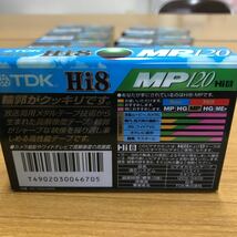 101 TDK Hi8 MP120 ビデオカセットテープ 8本 未開封 [20221108]_画像4