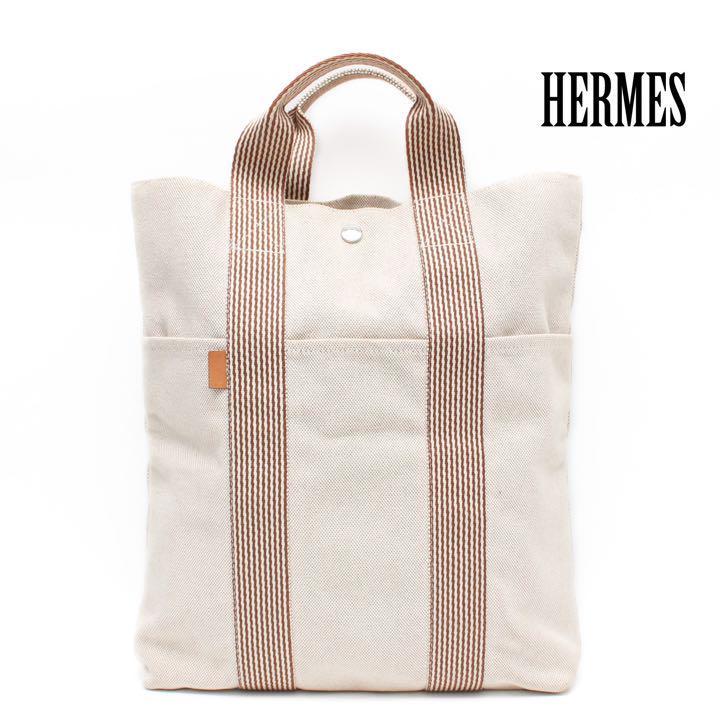 スタイリッシュシンプル HERMES エルメス フールトゥGM キャンバス