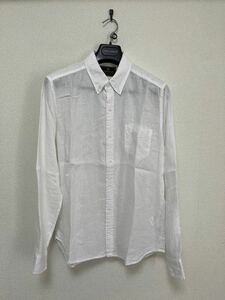 【特別特価早い者勝ち】simplicite plus ボタンダウン リネンシャツ プレミアムリネン 麻100% ホワイト