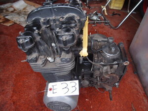Z400FXエンジン本体　原動機番号無し　当時からの長期保管品　クランキングOK