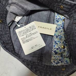 c7636◆タグ付き新品◆フラジール FRAGILE 綿麻 デニム調セットアップ ショートパンツスーツの画像4