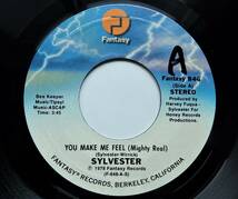 【USオリジナル7インチEP/4枚まとめて送料無料/1978年リリース盤】SYLVESTER / You Make Me Feel (Mighty Real) b/w Grateful_画像2