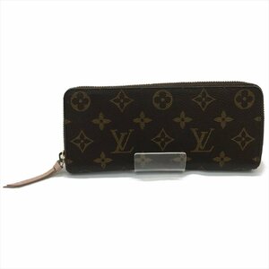 ▼▼ LOUIS VUITTON モノグラム ポルトフォイユ クレマンス ローズバレリーヌ M61298 やや傷や汚れあり