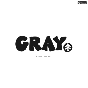 【GRAY】グレイ★11★ダイカットステッカー★切抜きステッカー★JPN2★8.0インチ★20.3cm