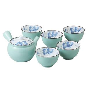 波佐見焼！ ☆掛分ぶどう・急須茶器揃☆ 31808 新品 湯呑 煎茶 急須 ポット 日本茶 ほうじ茶 ギフト