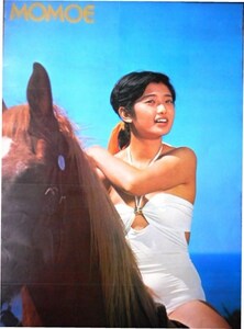 山口百恵　水着・乗馬ポスター５１x７３cm　裏モノクローム山口百恵・三浦友和　RM51