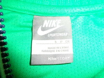 b684◆NIKE トラックジャケット◆ナイキ S レディース ホワイト×ネイビー ジップアップ ジャージトップス 襟袖裾リブ 未使用に近い4K _画像5