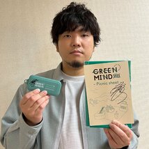 【直筆サイン】秦基博 GREEN MIND 2022 ピクニックシート #ダンロップフェニックスチャリティ22_画像1