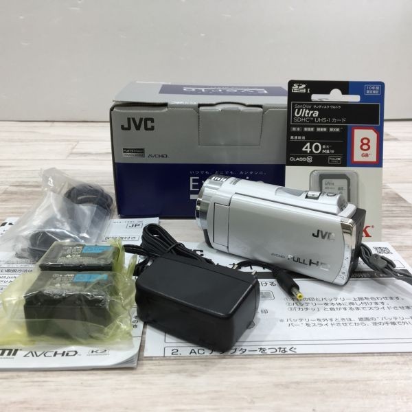 JVC KENWOOD Everio ビデオカメラ GZ-E770-W ホワイト ビデオカメラ