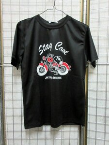 J221/スヌーピー メンズ 半袖 Tシャツ ハニカムメッシュ 柄 黒 S