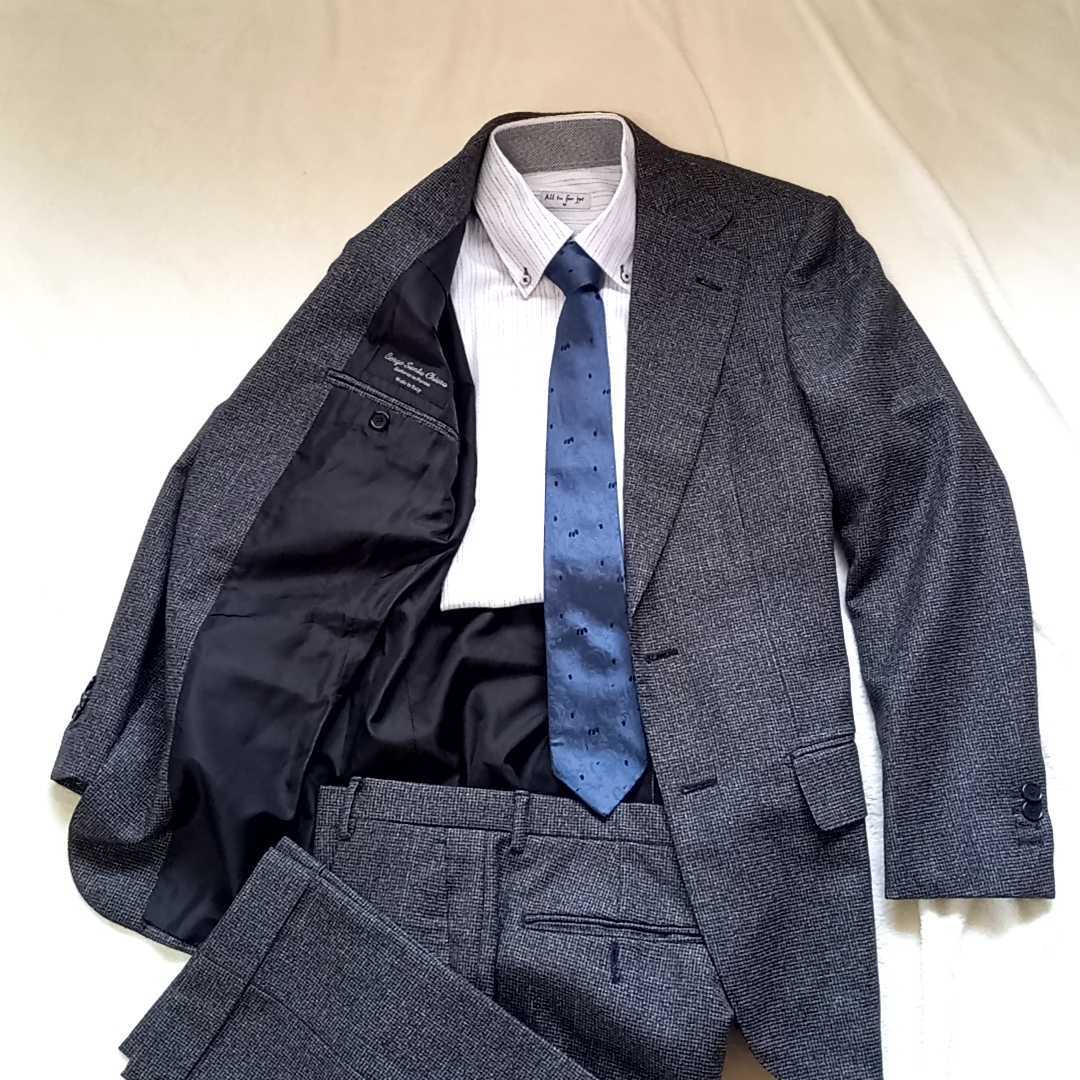 イタリア製 高級生地 Borgo Santa Chiara スーツ ネイビー culto.pro