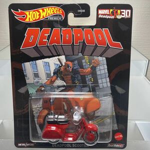 Hot Wheels MARVEL DEADPOOL SCOOTER マーベル デッドプール スクーター 赤