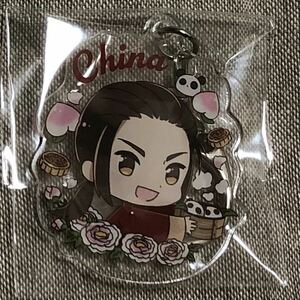  Hetalia China acrylic fiber key holder Cara .. bouquet World*Stars