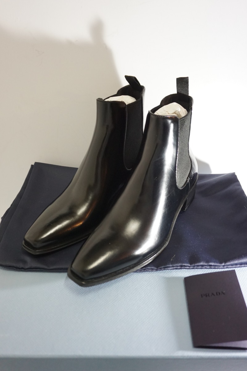 新品 正規 19AW PRADA プラダ サイドゴア ブーツ 35黒1128M△ | tspea.org