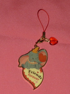  ultra rare! Kawai i! Disney character Dumbo mascot strap *