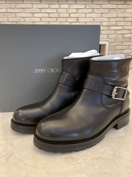 JIMMY CHOO ジミーチュウ ムートンブーツ サイズ43(9) ブラック