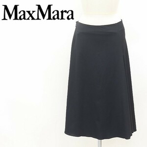  white tag *Max Mara Max Mara stretch side flair skirt black black 36