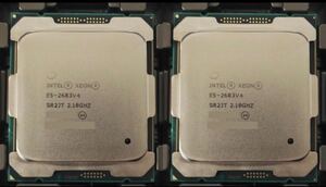 2個セットIntel Xeon E5-2683v4 16C 2.1GHz 40MB120W LGA2011-3 DDR4-2400