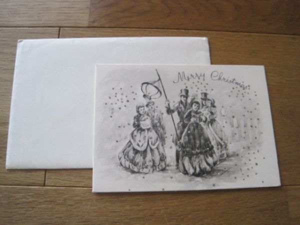 Free shipping Antique Christmas cards, postcards, vintage greeting cards with glitter 14, antique, collection, miscellaneous goods, Postcard