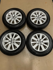 フォルクスワーゲン　ゴルフ　195/65R15 　6.5J-15インチ　オフセット50　バリ溝