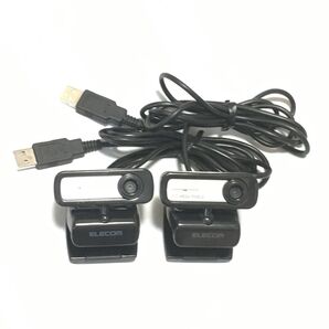 ELECOM エレコム Webカメラ UCAM-C0220FBN 200万画素 マイク内蔵 2個セット