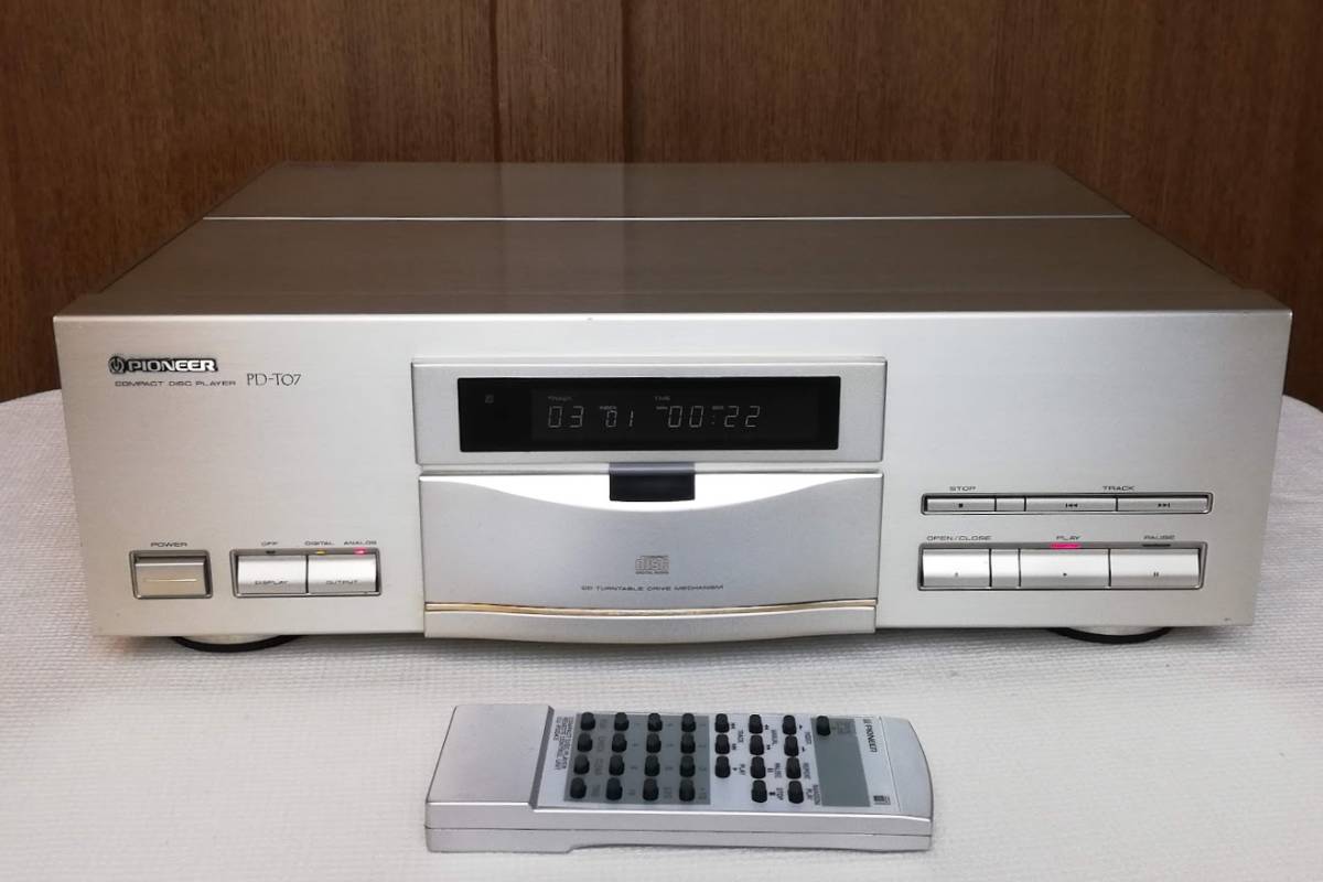 動作品】Pioneer PD-T07 CDプレーヤー-
