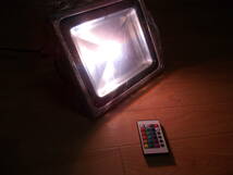 RGBW 50W　屋外用LED投光器　16色　４モード可変式　リモコン付_画像8