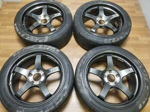 【希少】18 Inch 8.5J +45 PCD114.3 ADVAN Racing TCⅢ Impreza レヴォーグ WRX STI GRB GVB GRF GVF VAB VAG 1929GDB FD TC3 TC-4 TC