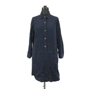 Made in Japan★アーバンリサーチ★コーデュロイ/シャツワンピース【women’s size -one/紺/navy】Dress/Tops◆BH25