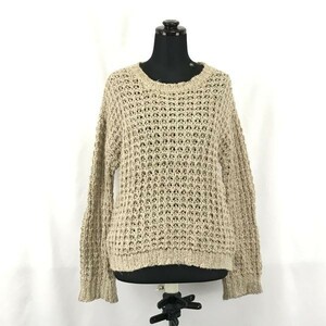 アバハウス エクリュ/abahouse ecru★ざっくり編み/ニットセーター【women’s size M-L/ベージュ/beige】Tops/Sweater◆BH25