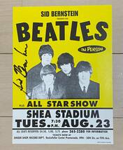 THE BEATLES　ポスター　直筆サイン入り SHEA STADUIM_画像1