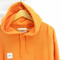 WTAPS ダブルタップス HOODED SWEATSHIRT 201ATDT-CSM21 ORANGE SIZE:X02（M）メンズ 衣類 □UF3466_画像4