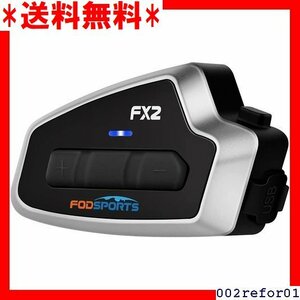 人気商品 FODSPORTS １台セット 技適認証済み 日本語音声案内＆説明書 5防水 バイク用 FX2 インカム バイク 32