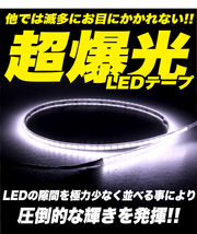 2チップSMDLED 99発 搭載 大灯数＆超爆光 LED テープ FJ4535_画像2