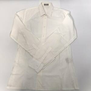KJ1017-10-3 Dior ディオール ドレスシャツ シャツ ホワイト メンズ サイズ37 身幅45cm 肩幅42cm 丈72cm 60サイズ
