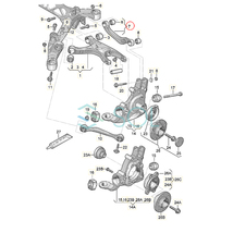 アウディ A4 B8(8K2 8K5 8KH) A5(8T3 8TA 8F7) A8 D4(4H2 4H8 4HC 4HL) リア アッパーアーム 左側 8K0505323F 8K0505323D 8K0505323H_画像2