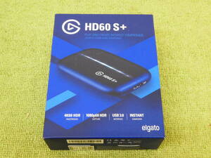 163-R38) 中古品 elgato エルガト Game Capture HD60 S+ ゲームキャプチャー ステッカー欠品 動作未確認