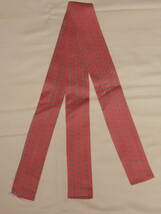 新品正絹、手作り仮紐、ピンク、折り鶴柄、長尺、１６５ｃｍ_画像2