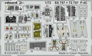 エデュアルド(73757) 1/72 F-4Cファントム用エッチングパーツ(ファインモールド用)