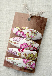 * hand made Liberty print use small floral print 5. patch n pin War car pink *