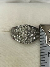 S-197◆Pt.900×ダイヤモンドリング 指輪 プラチナ 貴金属ジュエリー_画像6
