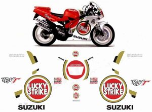 グラフィック デカール ステッカー 車体用 / スズキ RGV250Γ ガンマ ( VJ22A ) 1990- / 1991 ラッキーストライク