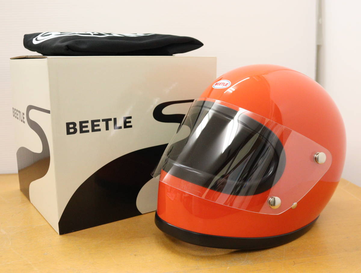 オーシャンビートル シールド付 BEETLE STR オレンジ S 族ヘル | www